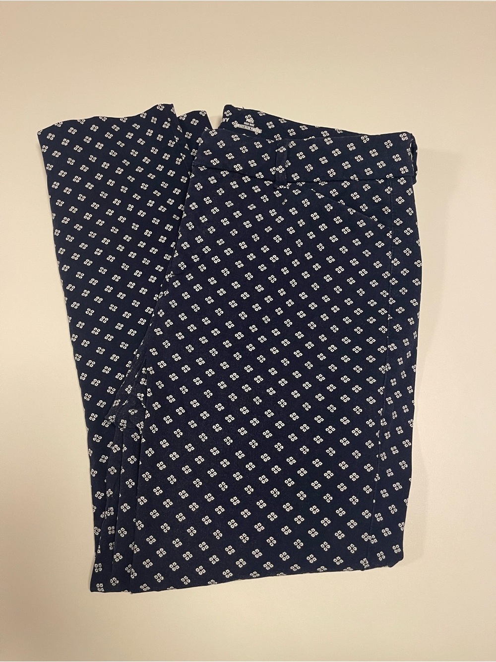 Old Navy Patterned Navy Pants
